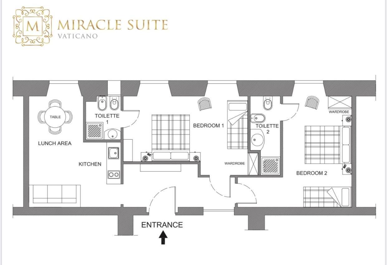 Vatican Miracle Suite Рим Екстер'єр фото